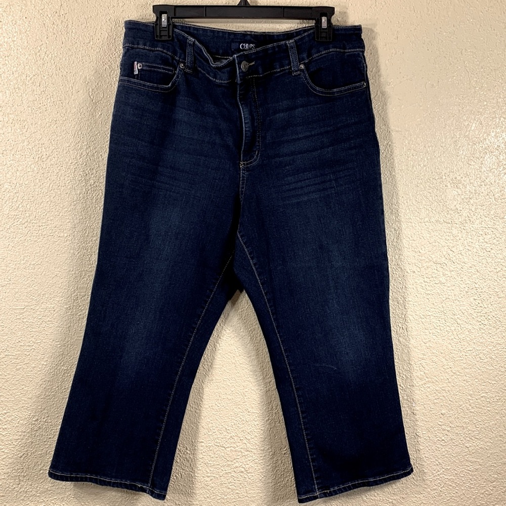 Chaps Denim Jean Capris Pants Blue Size 16